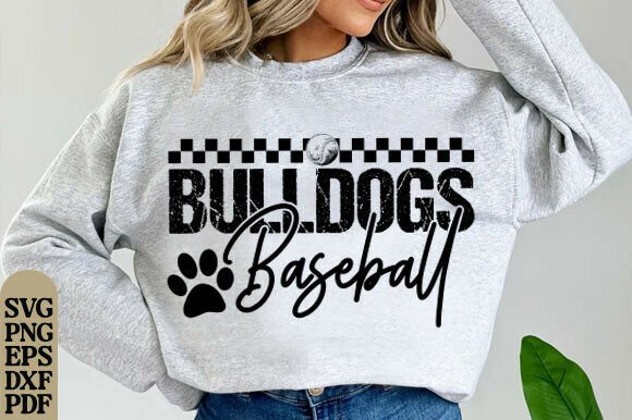 Bulldogs Baseball SVG: Graphics for T-Shirt Designs