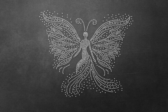 Butterfly Rhinestone Graphics for T-Shirt Designs