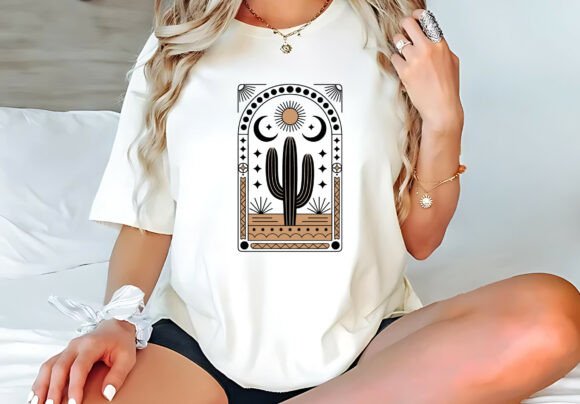 Cactus Desert T Shirt Design: Graphics for Branding