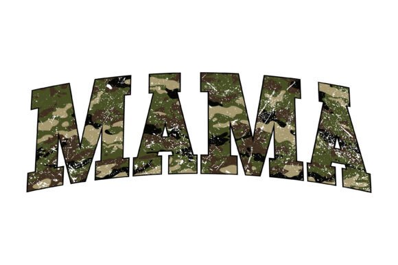 Camo Mama Military Mom Design: Graphics for T-Shirt Designs
