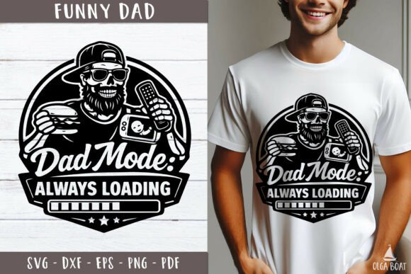 Dad Mode SVG: Graphics for T-Shirt Designs