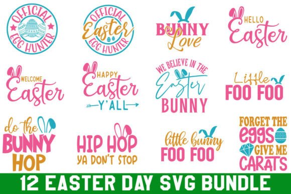 Easter Day Svg Design Bundle: Graphics for T-Shirt Designs