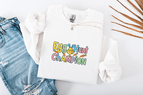 Egg Hunt Champion Graphics for T-Shirt Designs