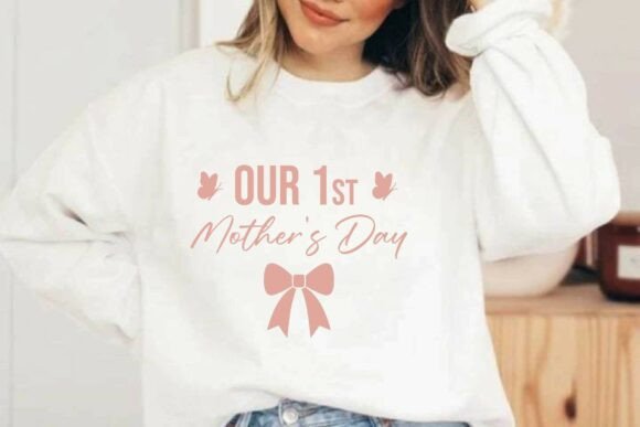 First Mother's Day SVG Graphics & T-Shirt Designs