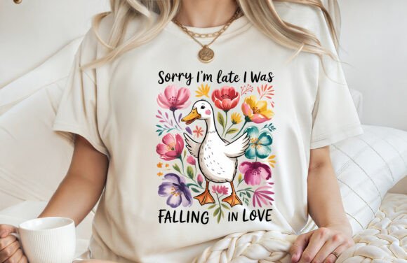 Funny Goose Valentine Graphics for T-Shirt Designs