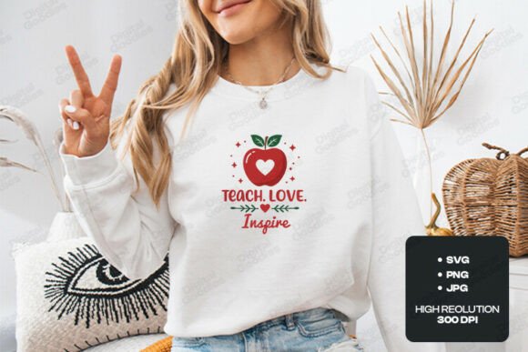 Graphics for T-Shirt Designs: Teach Love Inspire