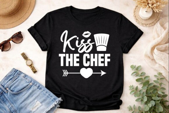 Kiss the Chef SVG: Graphics for T-Shirt Designs
