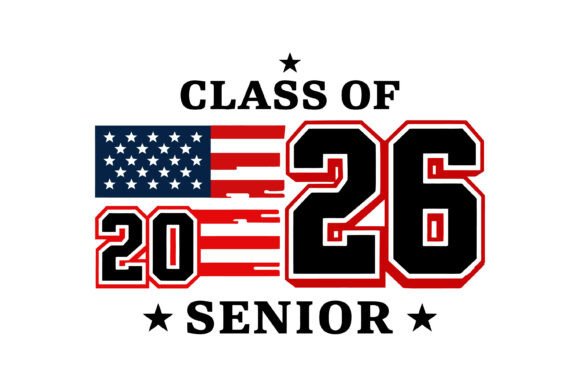 Patriotic Senior 2026 Graphics for T-Shirt Designs