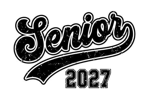 Senior 2027 Vintage Design: Graphics for T-Shirt Designs