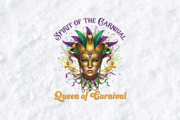 Spirit of the Carnival Queen Graphics for T-Shirt Designs