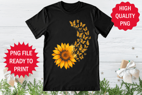 Sunflower Graphics for Trendy T-Shirt Designs