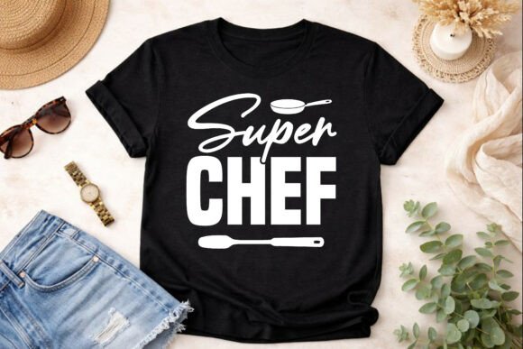 Super Chef SVG Design: Graphics for T-Shirt Designs