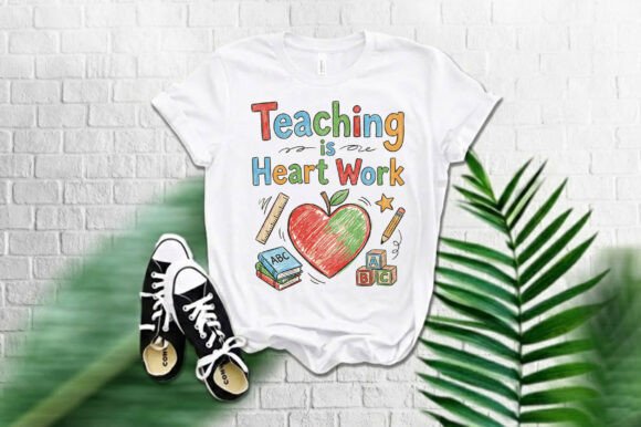 Teaching is Heart Work: Graphics for T-Shirt Designs