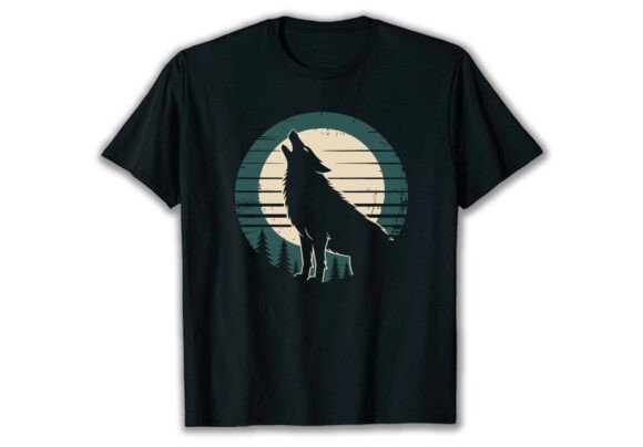 Vintage Wolves T-Shirt Design: Graphics Review